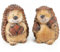 Logbuch-Verlag 2 Igel Figuren Deko 12,5 cm Herbst für drinnen und draußen als Geschenk Mann Frau