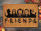 Ensound Best Friends Halloween Team Door Mat, Welcome Horror Characters Halloween Doormat, 36x24 Inch, Polyester, Non-Slip, Waterproof