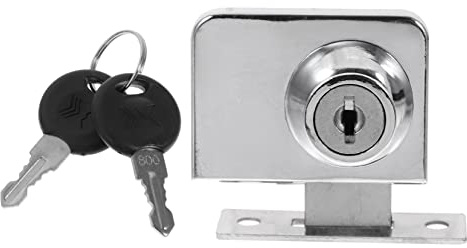 ETHZZLE Glass Cabinet Lock for Showcase Security Single Opening Lock for Shop Store Home Use