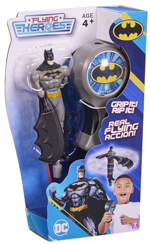 BANDAI Flying Heroes, Fliegendes Spielzeug mit seinem Launcher, DC Batman, Mehrfarbig CO07988