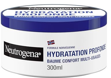 Neutrogena | Comfort Balsam Mehrzweckpflege Tiefenfeuchtigkeit (300 ml Tiefe) - Feuchtigkeitsspendender Balsam mit norwegischer Formel - Gesichts- und Körperbalsam für trockene Haut