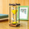 Grand sablier 60 minutes - Design vintage en bois - Décoration moderne pour la maison, la cuisine, le bureau (doré)
