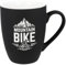 Spruchreif | Soft-Touch Tasse Schwarz Mountain Bike – Beidseitig gravierte Tasse mit Bike-Motiv | Geschenk für Mountainbiker, Radsport-Fans & Outdoor-Liebhaber | 350 ml