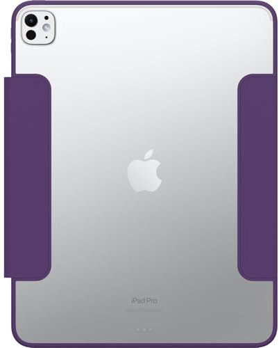 OtterBox Cover Symmetry Folio Case per iPad Pro 13 (2024), antishock e cadute, custodia Folio protettiva sottile, testata a norme MIL-STD 810G, Viola, Senza Retail Package