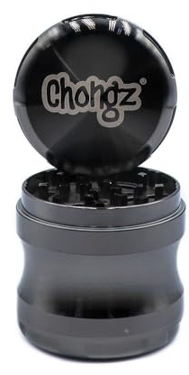Vastu Mylar Bag Made for Chongz Ella's Choice 60mm 4 Part Grinder - Premium Metal Herb Grinder for Long-Lasting Durability and Unbreakable Performance with Mylar Bag (Gun Metal)