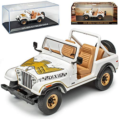 Jeep CJ-7 Wrangler Golden Eagle Weiss 1976-1986 1/43 Greenlight Modell Auto