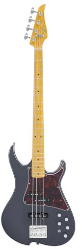 Vola E-Bass ZVA 4P MF Bass Charcoal Frost Metallic Gloss Handgefertigt in Japan Gotoh-Brücke Gotoh Tuner 4 Zeichenfolgen Modern C Für alle Niveaus