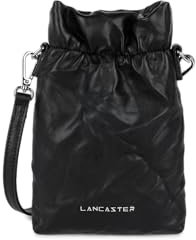 LANCASTER | Froissé - Pochette smartphone Noir