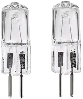 LISOCLU Halogen Light Bulb G5.3 Halogen Bulbs 360°Beam Angle/Warm White 35 Watt 2 Pin 220-240 Volt Replacement for Scented Lamps Tart/Oil Warmers (2 pcs) 20W