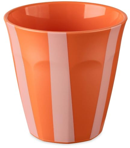 Koziol Becher NORA CUP M STRIPES strong coral