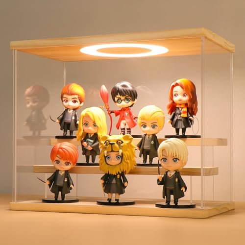 Acryl Vitrine / Schaukasten / Display Case für Modellautos, Figuren, Sammlerstücke | mit LED Beleuchtung (3-Stufen, 30x16x24 cm)