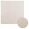 vidaXL Teppich ZIZUR Creme 120x120 cm Jute-Optik Indoor und Outdoor, Fußmatte, Bodenteppich, Teppichboden, Bodenmatte, Flächenvorleger, Innenteppich