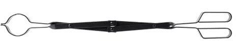 Daijianbin Pinza per caminetti extra spessore 26 tronchi fino a 12 tronchi spessi, colore nero