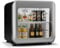 Klarstein Audrey Evo Drinks Fridge - 46L Beverage Refrigerator, Double-Glazed Door, 0-10°C, LED Lighting, Energy Class C, Retro Design, Adjustable Feet, Silver