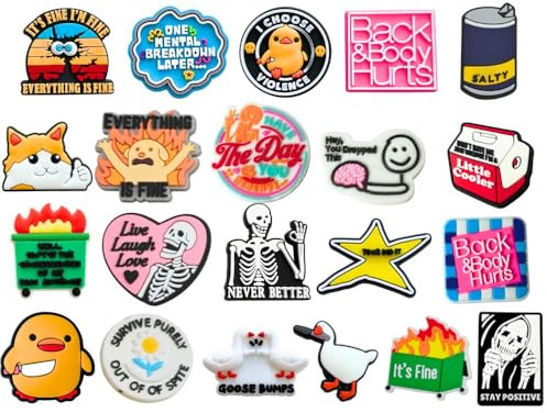 25PC Funny Refrigerator Fridge Magnets Cute Fun Cool Hilarious Unique Meme Silly Sayings Quote Words Magnetic Decorative Work Office Locker for Adults Coworkers Decoration Kitchen Gifts Accessories