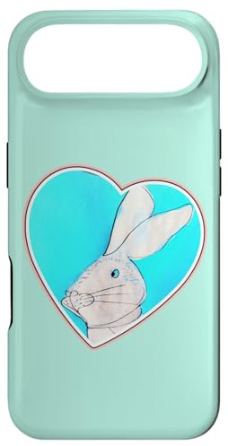 Hülle für iPhone Air Hase, Elke-Design, Hasenmotiv, Herz