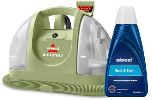 Bundle of BISSELL Little Green, Carpet Cleaner, Portable Spot Cleaner & Carpet Stain Remover 4098E + BISSELL Spot and Stain Formula, Rug Cleaner Removes Spots & Stains1L, 1084N