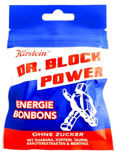 Kirsteins Dr. Block Power Energie Bonbons ohne Zucker mit Taurin 35g