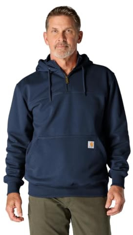 Carhartt Men's Paxton 1/4-Zip Sweatshirt, New Navy, Large