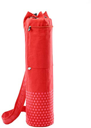 STOTT PILATES Pilates & Yoga Canvas Mat Bag (Red), 27 inch / 70 cm