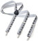 Herren Damen Long Hosenträger Y Form Style 3er Clips elastisch Schmal Unifarbe und Bunt mit verschiedenen Motiv, Mehrfarbig (Weiss Klavier),Gr. One Size