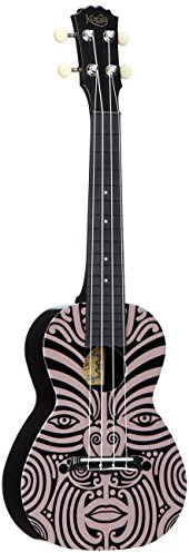 Korala PUC-30-005 Polycarbonate Concert Ukulele, Chambered Back Design gold aztec