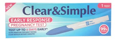 Clear And Simple 6 Tage früh Ultra Sensitive Schwangerschaftstest Stick