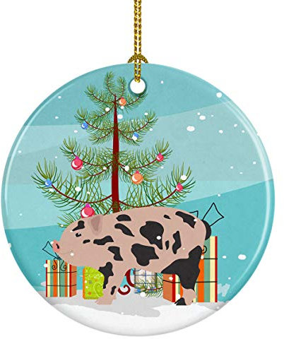 Caroline's Treasures Mini-Miniatur-Schwein, Weihnachtsdekoration aus Keramik