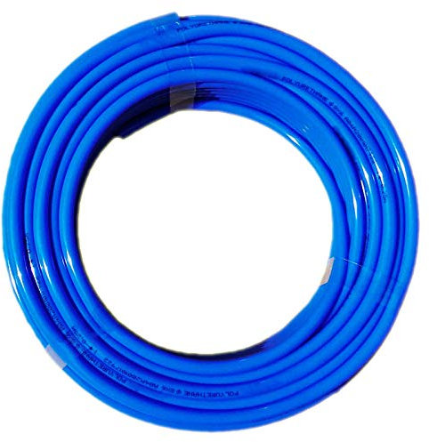 MegaHaustechnik 10 Meter PU Schlauch blau mit 8mm Aussen Durchmesser x Wandstärke 1,25mm x Innen 5,5mm - Polyurethan Pneumatik Druck Öl Benzin Wasser Luft Rohr PUN Kunststoff