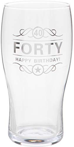 Maturi Bicchiere da birra per 40° compleanno, 570 ml