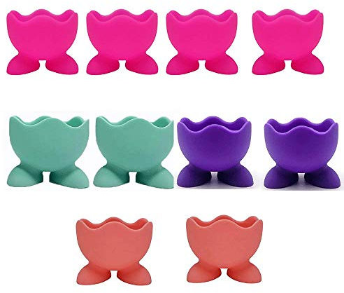 Lot de 10 coquetiers en silicone pour la cuisine, le petit-déjeuner