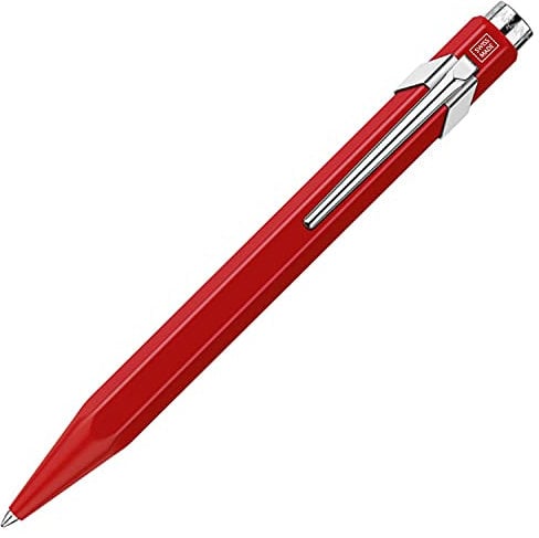 Caran d'Ache Kugelschreiber 849 Popline mit Etui Rot lackiert Strichstärke: M, Schriftfarbe: Blau, Länge: 12,5 cm, 0846.570