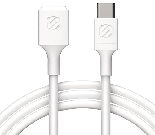 Scosche USBCEXT3WT-SP ExtendIt USB Type-C Female to USB Type-C Male Extension Cable 3-Foot, White