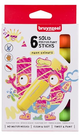 Bruynzeel Paint Sticks Poster Set 6 tlg. neon