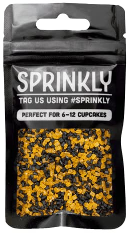 SPRINKLY - Sugar Crystals - Orange & Black (Halloween) - 30g