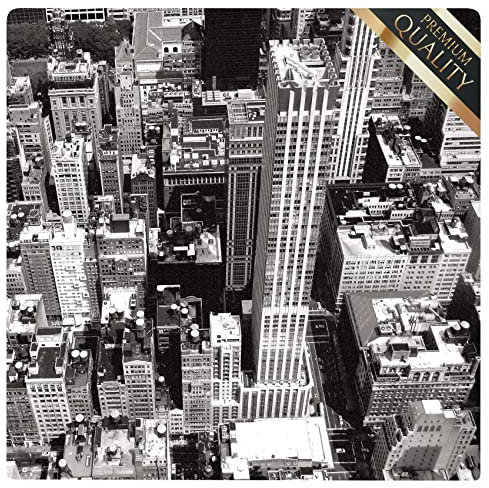 ANRO Bodenschutzmatte Bürostuhl große Unterlage Schreibtischstuhl Stuhlmatte Fussbodenschutz rutschfest Kratzfest für Parkett Hartböden New York 120x120cm