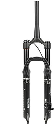 26 27,5 29 Pouces VTT Fourche Suspendue Vélo De Montagne Fourchettes Avant Voyager 100mm 1-1/2 Contrôle De Ligne QR Frein À Disque Magnésium+Alliage D'aluminium 2.4 Pneu ( Color : Black , Size : 29in