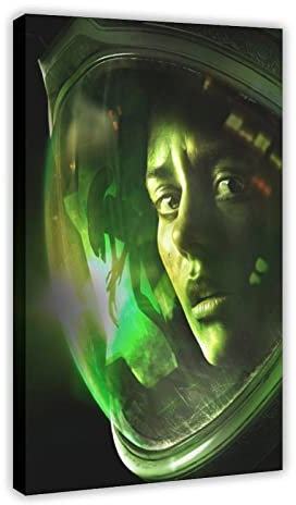 RIELLI Alien Isolation Game 3 Leinwandposter Wandkunst Dekor Druck Bild Gemälde für Wohnzimmer Schlafzimmer Dekoration Rahmen: 40 x 60 cm