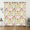 HOSIMA Tier Nachtisch Vorhänge Blickdicht Gardinen Mit Ösen,2-Set 117x138cm Kuchen Katze Kaninchen Bunt weiche Verdunklungsvorhänge für Wohnzimmer Kinderzimmer(Tier Nachtisch 117x138cm