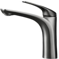 INEX EUROPA Grifo lavabo GRAY - Gris metal-, con 5 años de garantia EDM 33188L de laton virgen, facil instalacion ahorro de agua alta presion graduable