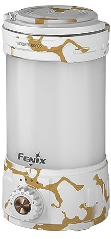 Fenix CL26R Pro White Marble, Rechargeable Multi Beam Compact Lantern | 650 Lumens | 15m | 408 Hrs Max | Red Light Mode | 360° Illumination Mode | Power Bank | Magnetic Top Mount | IP66