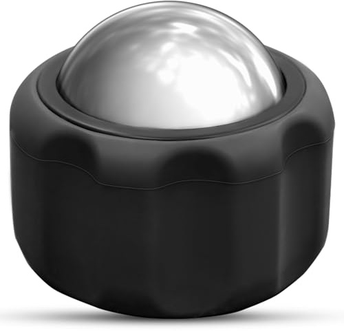 Cryosphere Kaltmassageroller, Kalt- und Heißmassageball, Therapie, Tiefengewebe und Muskelkater, Massageroller, Plantarfasziitis-Release-Roller (schwarz)
