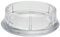 Wagner Möbeluntersetzer rund Rohr 4tlg. - Durchmesser Ø 33/45 x 11 mm, Abrieb 4 mm, Kunststoff transparent - Made in Germany - 15043099