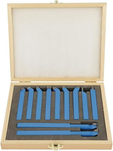 Set di utensili rotanti 11 pezzi, 12 x 12 mm, in metallo duro, per saldatura, fresatura, taglio, set di utensili rotanti, alta velocità di lavorazione per tornio generale e CNC