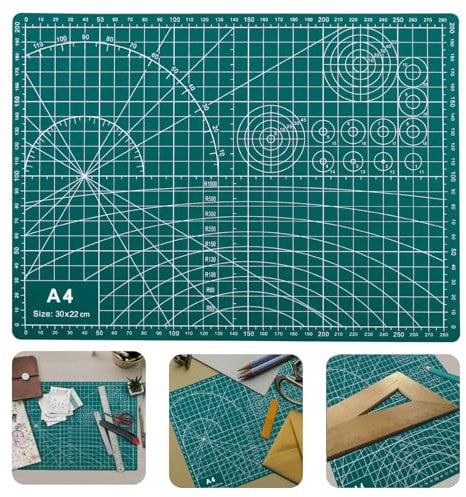 Selbstheilende Schneidematte, A4 Selbstheilende Nähmatte, Doppelseitiges Quilting Craft Schneidebrett Für Hobby, Grüne Stoffschneidematte Für Kunsthandwerksprojekte Präzision Scrapbooking Projekt
