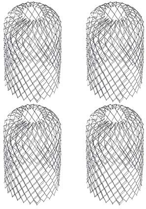 Dachrinnenfilter aus Aluminium, Regenrinne für Dachrinne, Regenrinnenschutz aus Metall, 4 Stück Regenrinne aus Aluminium, flexible Regenrinne und für Haus