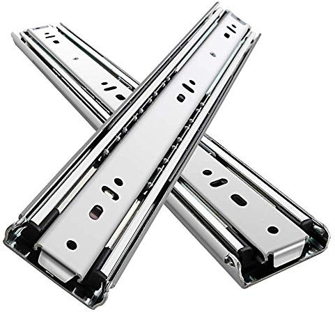 SWAYVES Heavy-Duty Drawer Slide, Push to Open Drawer Runner, 51Mm Wide Industrial Slide Fully Extended Ball Beaguide/Sier/32In/800Mm