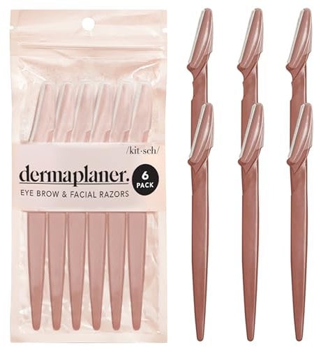 Kitsch Dermaplane Rasierer für Frauen Gesicht - Gesichtsrasierer für Frauen & Männer, Augenbrauentrimmer & Gesichtsrasierer - Peeling-Gesichtsrasierer & Hautpflegewerkzeug für glattere Haut