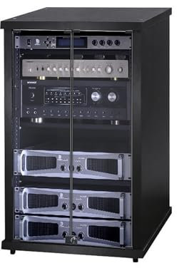 Media Shelf,Supporto per Giradischi,Mobiletto Multimediale,Mobile Stereo hifi Rack,Armadietti e Portaoggetti,Ripiano per Console per Videogiochi,for Giochi Soggiorno Ufficio Di Hotel.(56.5x55x100cm)