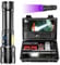 Shadowhawk Lampe Torche 500000 Lumens, XHM90.2 Lampe Torche Led Ultra Puissante avec Lampe LatéRale Cob, Lampe de Poche Rechargeable, 7 Modes & IP67 Lampe Tactique pour Camping, RandonnéE et Urgences
